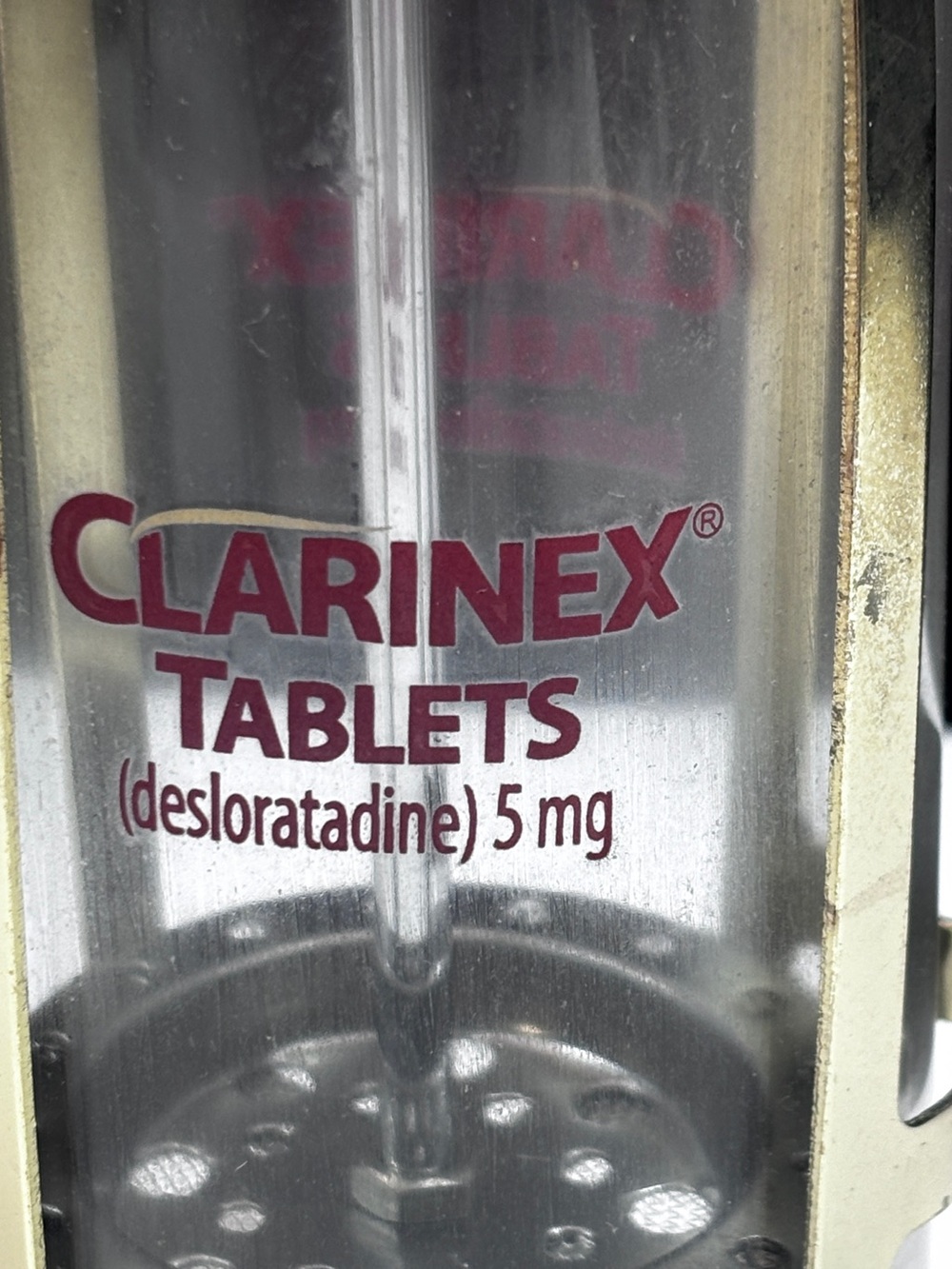 VTG Clarinex Tablets Working French Press / Pharmaceutical Collectible - Picture 2 of 12